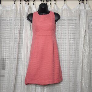 Ann Taylor Loft Sleeveless Coral Peach Shift Dress Woman's Sz2